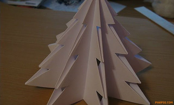  Cách gấp 1 cây thông noel