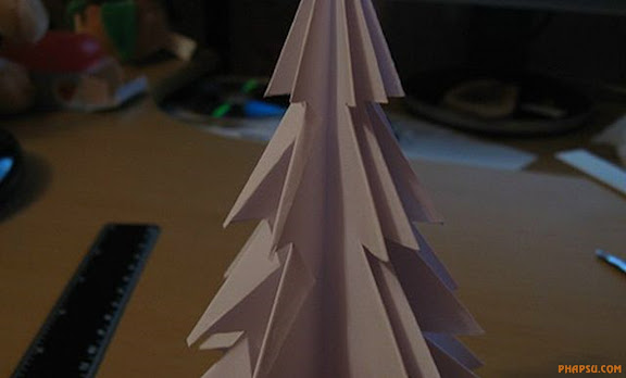  Cách gấp 1 cây thông noel