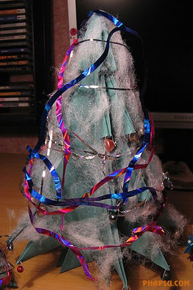  Cách gấp 1 cây thông noel