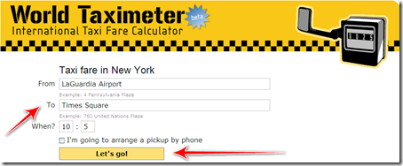 quanto costa prendere taxi new york