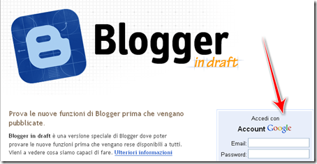 come fare login accesso blogger in draft come fare login accesso blogger in draft