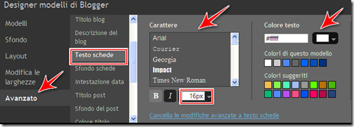 come cambiare carattere testo menu blog blogger come cambiare carattere testo menu blog blogger