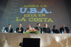 Juan Pablo de Jesús con Autoridades de la UBA