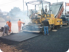 Arreglos en el asfalto de Santa Teresita