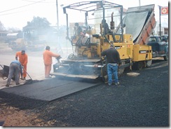 Arreglos en el asfalto de Santa Teresita