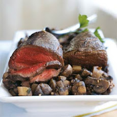 Beef Tenderloin with Parsnip-Mushroom Ragout