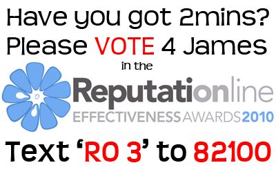 Vote 4 james in the Reputation Online Awards