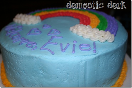 Wilton cake decorating class rainbow