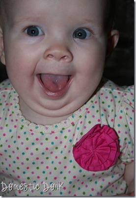 happy baby girl Lucy