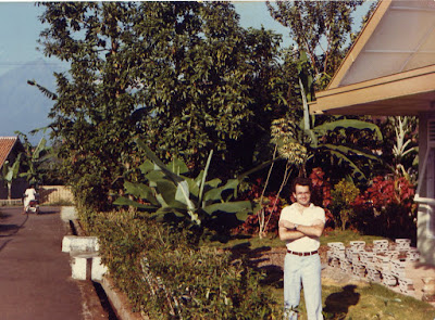 Brian outside the house in the 1980s!