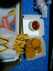 McDonalds grub for the boy.