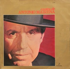 1958 LP Cantes de Antonio Mairena COLUMBIA CCLP 31.010