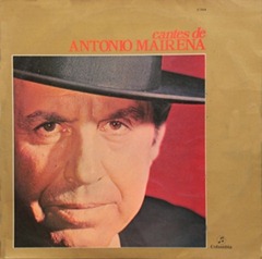 1958 LP Cantes de Antonio Mairena COLUMBIA CCLP 31.010 1958 LP Cantes de Antonio Mairena COLUMBIA CCLP 31.010
