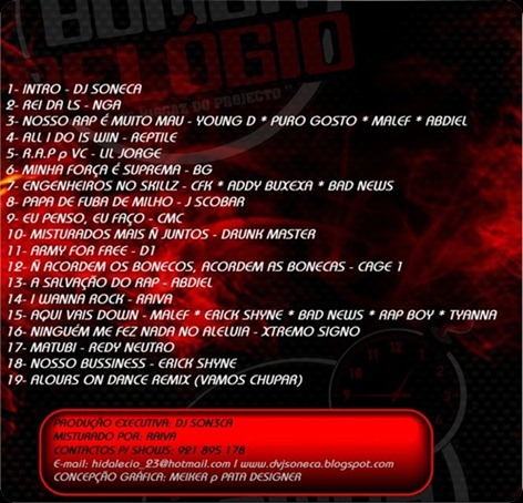 Dj Soneca - Mixtape Bomba Relógio - Contra Capa[2]
