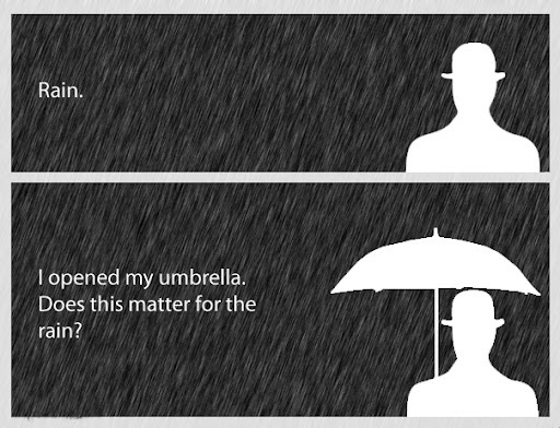 Dzen, rain by cruel clown