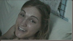 Saskia is all smiles after being told her Lu smells great