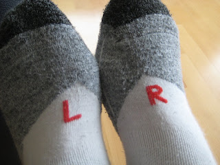 Becky's wearing our socks, Laurie & Roger monogrammed! Becky's wearing our socks, Laurie & Roger monogrammed!
