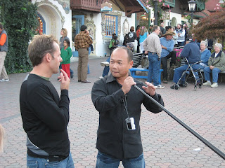 Jeff instructs him how to play