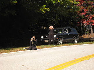 the paparazzi and our personal support team, Becky and Bernadette!