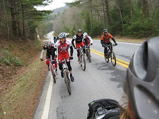 heading up  Aska Rd to Deep Gap