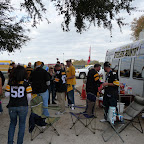 Our spot next to the stadium