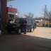 Filling up on fuel beofre heading out