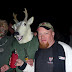 The hunter, his deer and the man that is happy to know them