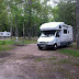 Our campsite at Tahquamenon Falls State Park
