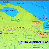 Mapa del Distrito Municipales El Cedro , Dominican Republic - http://www.rancholacueva.com