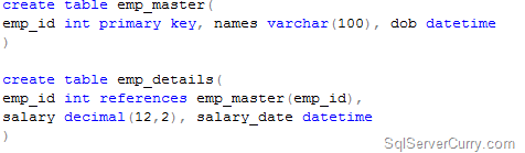 Table constraints