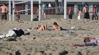 strand, Santa Cruz, január 18