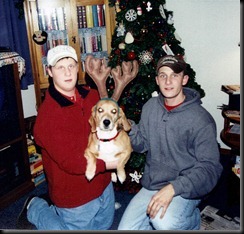 Brad, Drew and Benjamin Christmas 2004