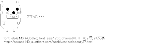 [AA]きぐるみクマー