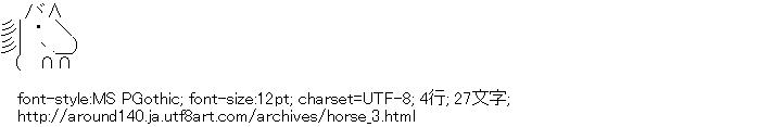 [AA]座る馬