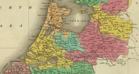 Карта Голландии, 1831 год