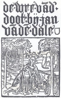 Титульный лист книги 'De Wre vander doot' Яна ван ден Дале