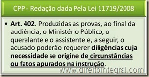 Artigo 402 cpp