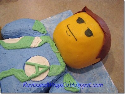 Lego Agent cake upper body Lego Agent cake upper body