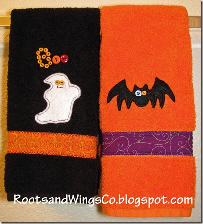 Halloween hand towels