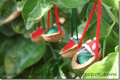 retro walnut mouse ornament 4