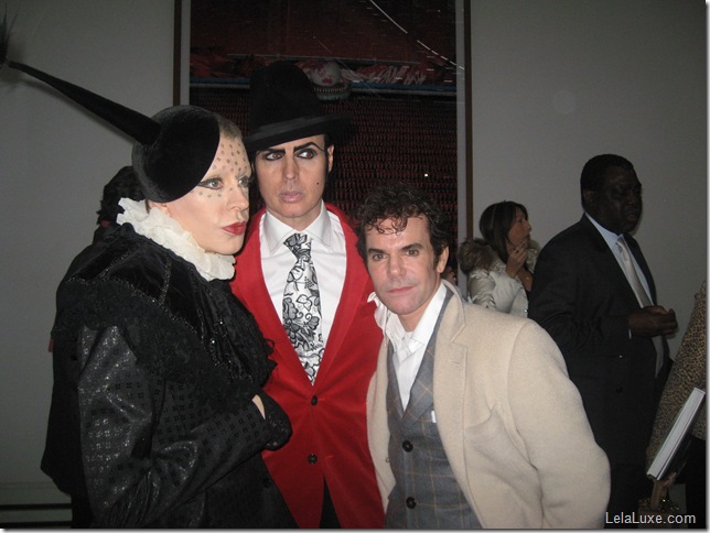 Patrick McDonald, Kenny Kenny, and Guest at Diane von Furstenberg launch of Ike Ude's Style File