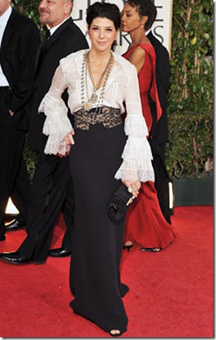 Actress Marisa Tomei arrives at the 66th Annual Golden Globe Awa Actress Marisa Tomei arrives at the 66th Annual Golden Globe Awa