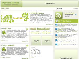 Freegetdownload Evr Green Theme Evr Green Theme