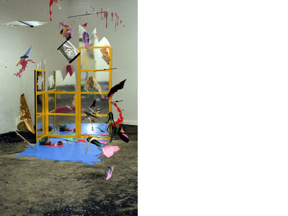 Installation view of 'New Life', 2004, at Chisenhale Gallery, London