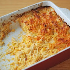 Baked Pasta with Cheddar & Leeks
