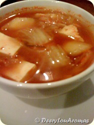 Spicy Kimchi with toufu Soup