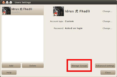 Ubuntu 10.04 Lucid Lynx Users Settings Dialog