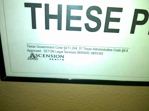 at Seton Hospital off 38th