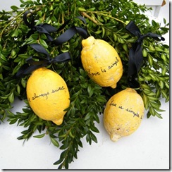 lemon ornament