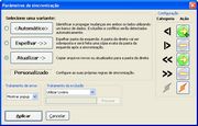 parâmetros de sincronização no freefilesync